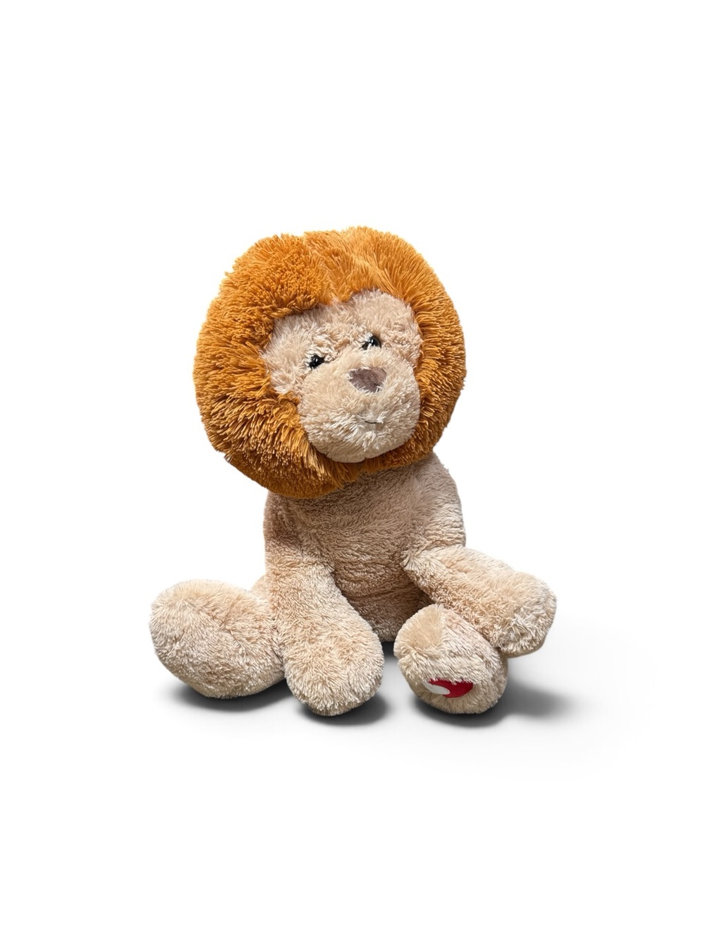 Y2K Goffa Jumbo Lion Plush 23” Stuffed Animal Heart Paw Large Oversized Toy